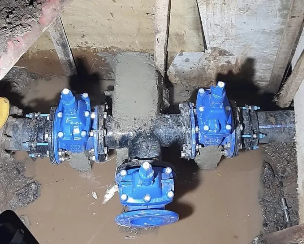 Viking Johnson - Aquafast Flange Adaptor (with grip for PE pipe) OD110 Johnson Valve - Gate Valve DN100