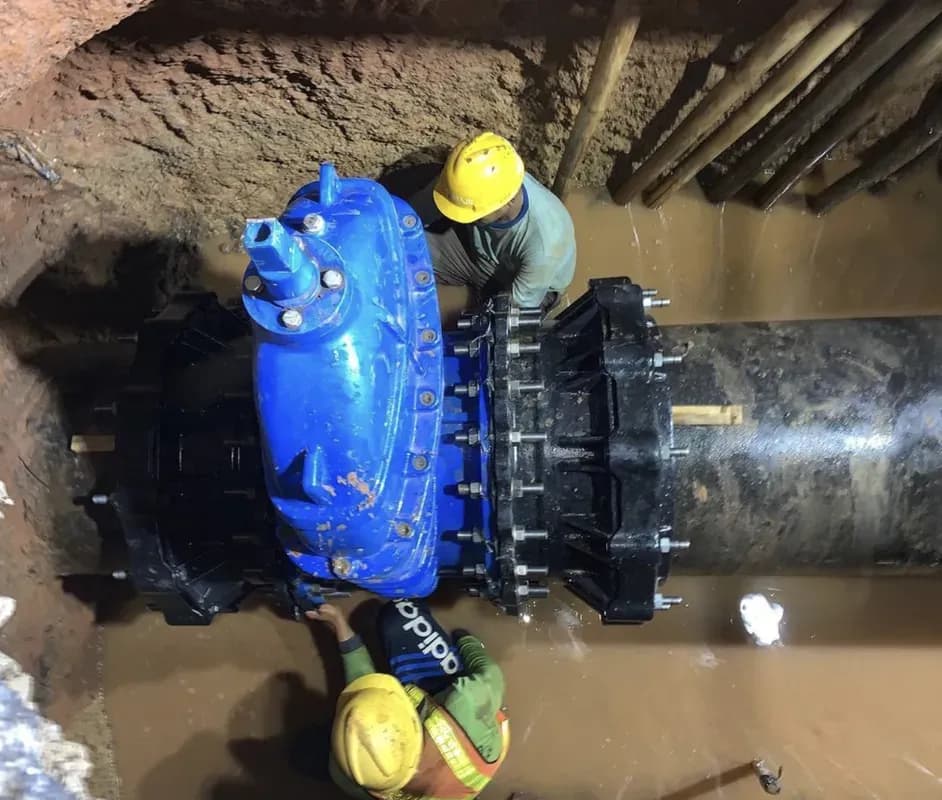 Viking Johnson - Ultragrip Flange Adaptor DN600 (for all types of pipes) Johnson Valve - Gate Valve DN600