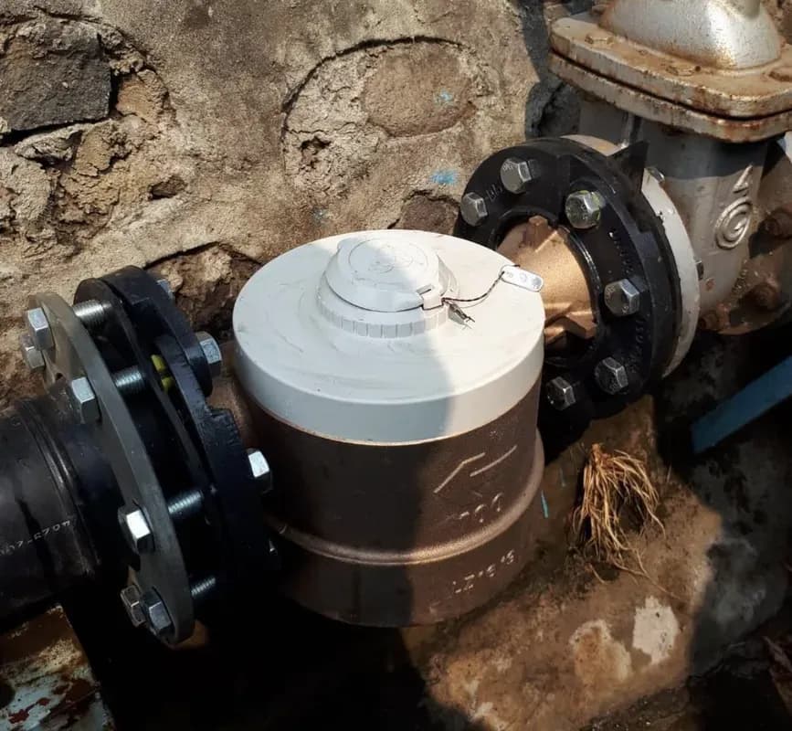 Diehl - Aquila DN100 (single jet water meter), Location : Mojokerto, Jawa Timur