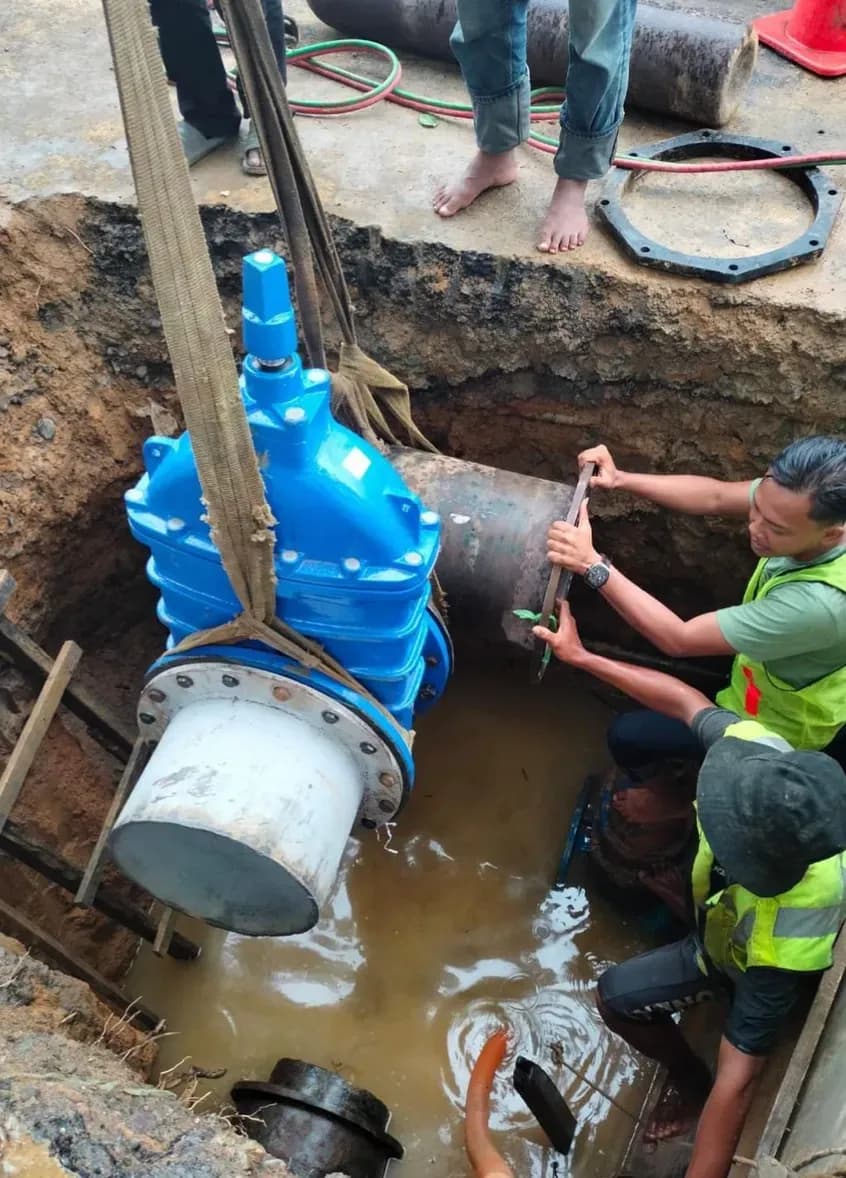 Johnson Valve - Gate Valve DN400 Location : Medan, Sumatera Utara